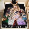 Taylor Swift printing Flannel Blanket Bedroom Sofa Camping Warm blanket Gifts for family and friends-MJ009