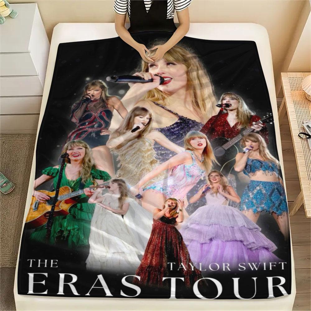 Taylor Swift printing Flannel Blanket Bedroom Sofa Camping Warm blanket Gifts for family and friends-MJ009