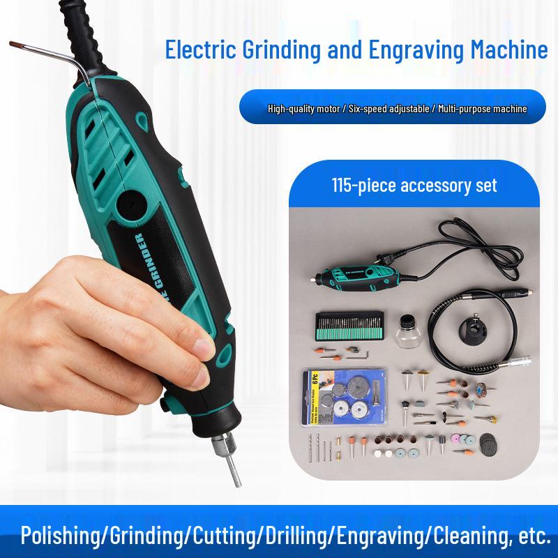 Multifunctional Electric Drill & Grinder Set for Carving and Polishing - Free Shipping