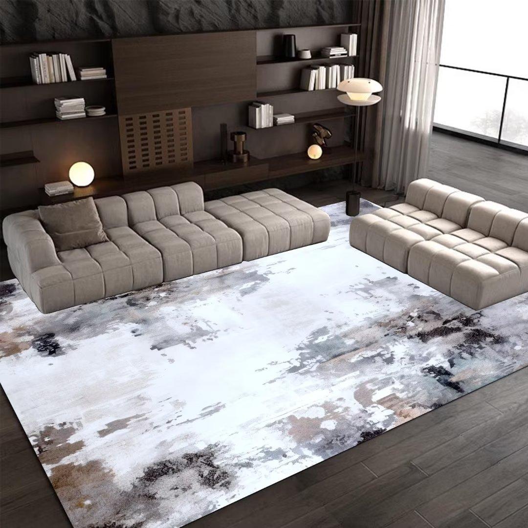 

Синий Абстрактный Ковер для Украшения Гостиной 140x200 Большие Ковры для Комнаты Декор Спальни Моющийся Нескользящий Коврик для Дивана и Кофейных Столиков Дом 60*90cm