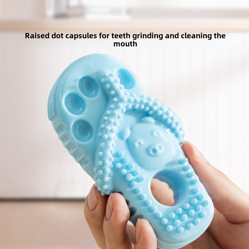 Dog Grind-resistant Slippers Modeling, Small and Medium-sized Dog Golden Retriever Training, Interactive Relief, Pet Grind Toys