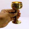 Brass Chalice Goblet Shot Glasses Wine Coupes Glasses 11.43 Cm