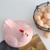 Storage Basket Iron Ceramic Hen Ornament Egg Fruit Container with Handle Kitchen Supplies