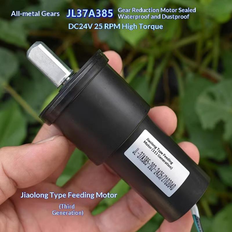 DC 12V-24V 26 U/min Wasserdichtes Vollmetall-Getriebe-Getriebemotor Langsame Geschwindigkeit Hohes Drehmoment Geschwindigkeitsreduzierer Motor für Smart Car Roboter