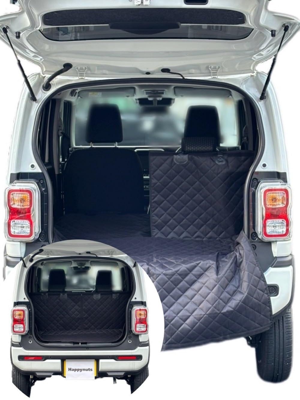 

Trunk trunk luggage luggage for compact kei and small and S to M fabric seat, mat, seat, mat, 5050 split, 2-piece, SUVs, mid-size SUVs, cars, чёрный