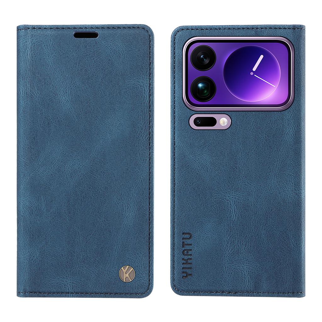 For Xiaomi 17 Pro Max Leather Cover YIKATU YK-004 Skin-Touch Wallet Phone Cases