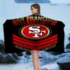 San Francisco 49ers Team Großes Mikrofaser Strandtuch Schnelltrocknendes Handtuch Sandstrandtücher Pooltuch für Reisen Schwimmbad Yoga