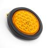 1 Set 12V 24V 24 Round LED Rear Tail Light Brake Stop Side Marker Warning Indicator Reflector Truck Trailer Red Yellow White