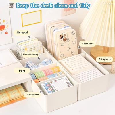 Yousheng Adjustable Drawer Divider Box Multi-Compartment Drawer Organizer Desk Storage Box with Removable Dividers for Cosmetics Snacks Socks