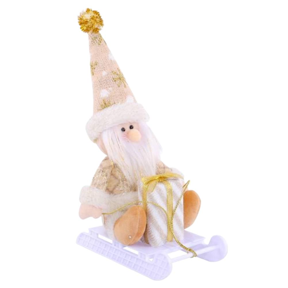 Ozdoby Świąteczne Uroczy Święty Mikołaj Bałwan Renifer Sanie Dekoracja Świąteczny Wystrój Domu