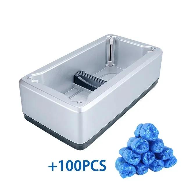 Portable Hand-Free Automatic Shoe Cover Dispenser Waterproof Overshoes Machine For Home Disposable Shoe Cover Wearing Equipment