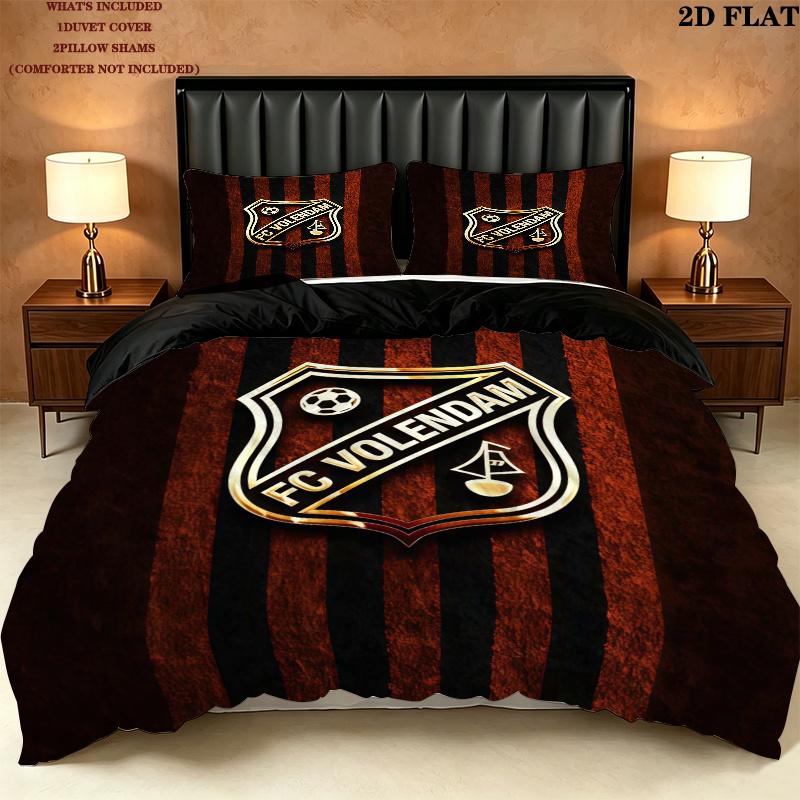 Fc Volendam Bedding Quilt Set Quilt Cover Pillowcase Home Decoration Birthday Gift (1 * duvet cover + 2 * pillowcase, without core)