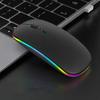 Bezprzewodowa mysz kompatybilna z Bluetooth, mysz do laptopa z możliwością ładowania, z diodami LED, mysz z podwójnym trybem połączenia USB 2.4G