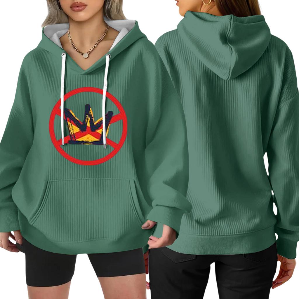 Women's Fashion Casual Long Sleeve Loose Printed Pullover Sports Long Sleeve Sweatshirt