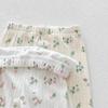 Autumn Baby Girls' Floral Pajama Set: Stylish Long-Sleeve Top & Pants, Casual Two-Piece Homewear