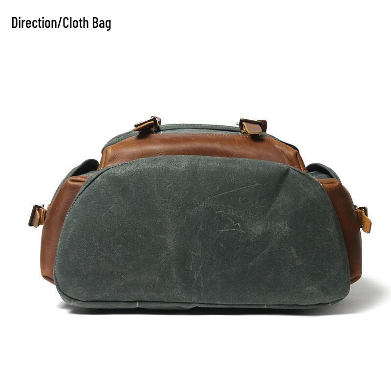 Lishen Vintage Waxed Canvas Travel Backpack