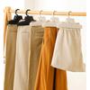 New Style Pants Clip Skirt Hangers Seamless Non Marking Hanging Trousers Storage Tools Rotatable Connectable Wardrobe Sorting