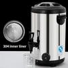 8L/12L/16L/18L Electric Double-layer Milk Tea Bucket Stainless Steel Hot Water Insulation Bucket Automatic Heating Boiling Water Machine