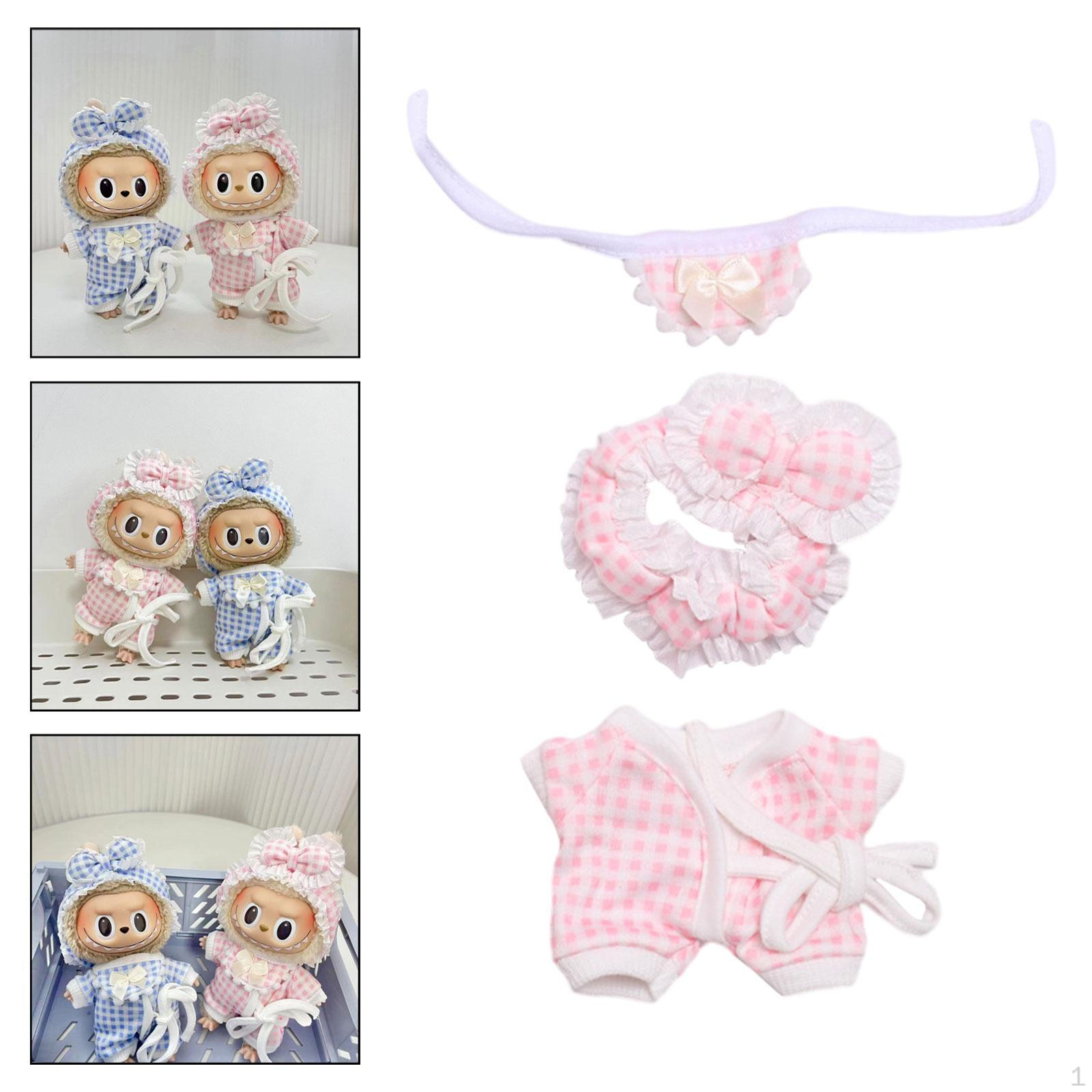 

Шикарный комплект пижамы для кукол ростом 17 см - модный ночной наряд розовый