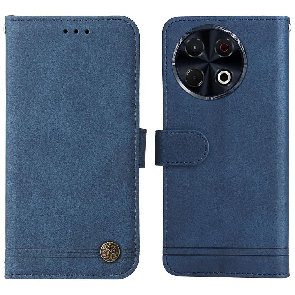 For TECNO Spark 30 Pro 4G Leather Wallet Cases Skin Touch Phone Cover Stand with Strap