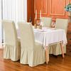 Seersucker Stretch Puff Chair Cover Elasticity Long Skirt Spandex Stretch Cover Universal Removable Backrest Chair Case Home Use