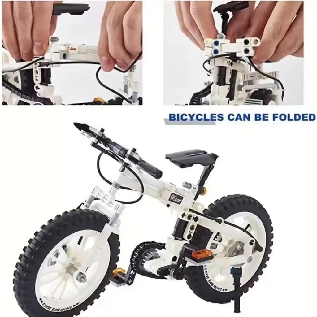 246PCS Bicycle Mountain Bike Building Block Model Technology Assembly Children's Educational Building Toys Holiday Gifts