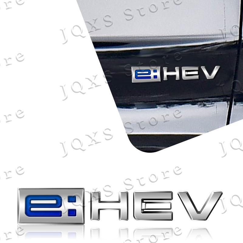 QLN2 3D ABS Plastic Emblem Car Side Fender Badge Car Rear Trunk Sticker For Honda Odyssey Accord Hybrid e: HEV Logo Accessories
