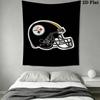 Pittsburgh Steelers Wall Tapestry Aesthetic Wall Hanging Printed Fabric Blanket Decorative Tapestries for Bedroom Living Room Home Decor