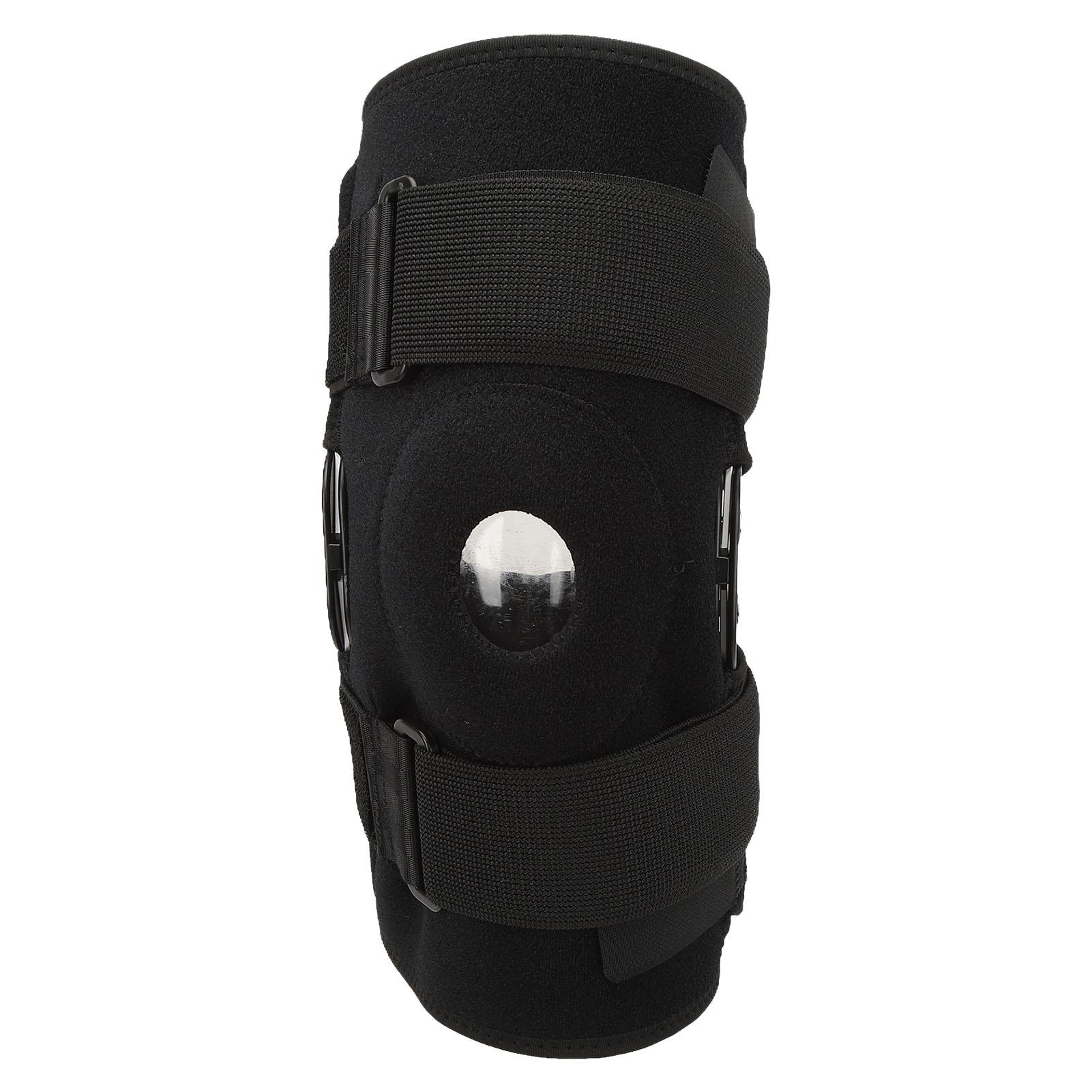 

Шарнирный коленный бандаж, 2 алюминиевые опорные полоски, мягкая прокладка, прочные наколенники для восстановления суставов