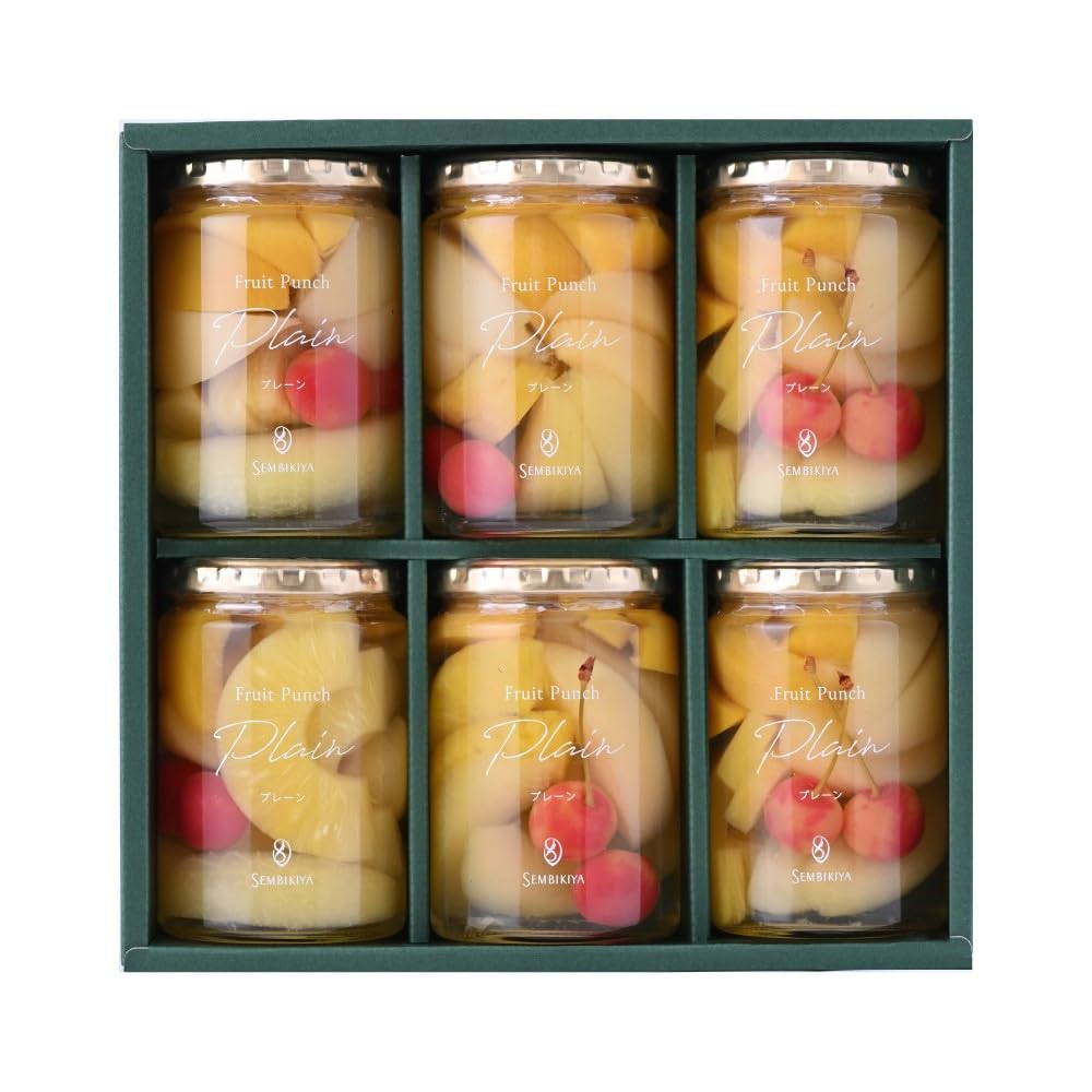 

Главный магазин Nihonbashi Senbikiya Фруктовый пунш, Обычный, 6 бутылок, Подарочный набор с фруктами