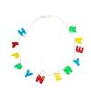 LED BlinkendFrohes Neues JahrHalskette Leuchtet aufGlühende Buchstaben Halskette für Kinder und ErwachseneGroßartig für GeburtstagPartys FestivalRaumdeko