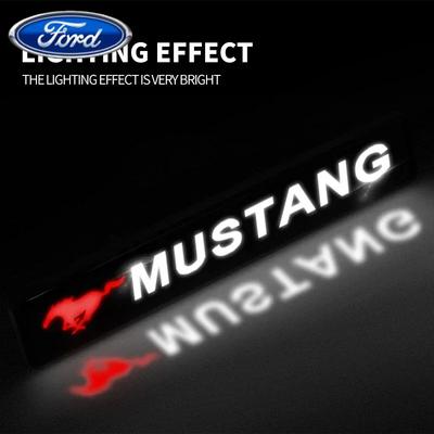 Autoaufkleber Ford Auto Frontklappe Kühlergrill Emblem LED Wasserdicht Modifiziertes Licht Für Ford Mustang Spoiler Shelby GT 350 500 Cobra e F