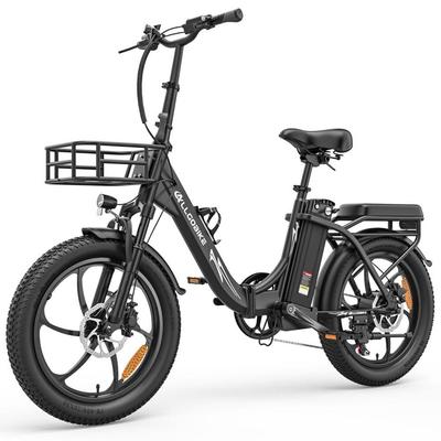 Allgobike AC20 Electric Bicycle 250W Motor 20" Tire Urban Commuter Electric Bike 48V 20Ah LED Display Max Range 60Km 7 Speed Max Load 120Kg