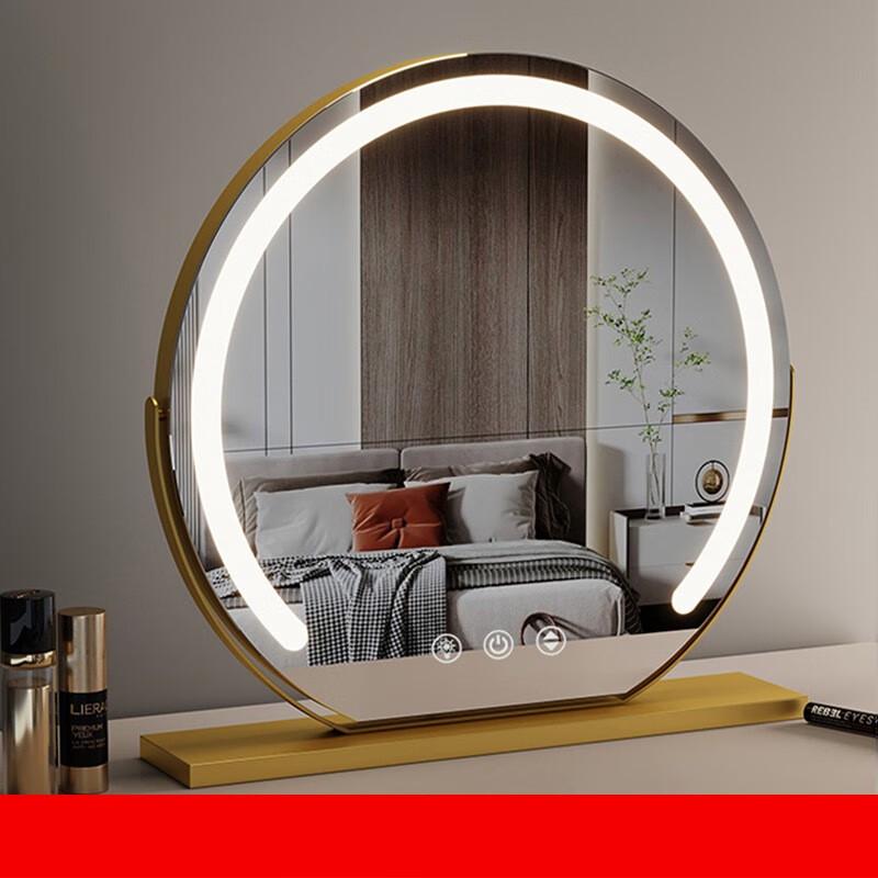 Silingfei Polokruhové otočné LED zrcátko na make-up