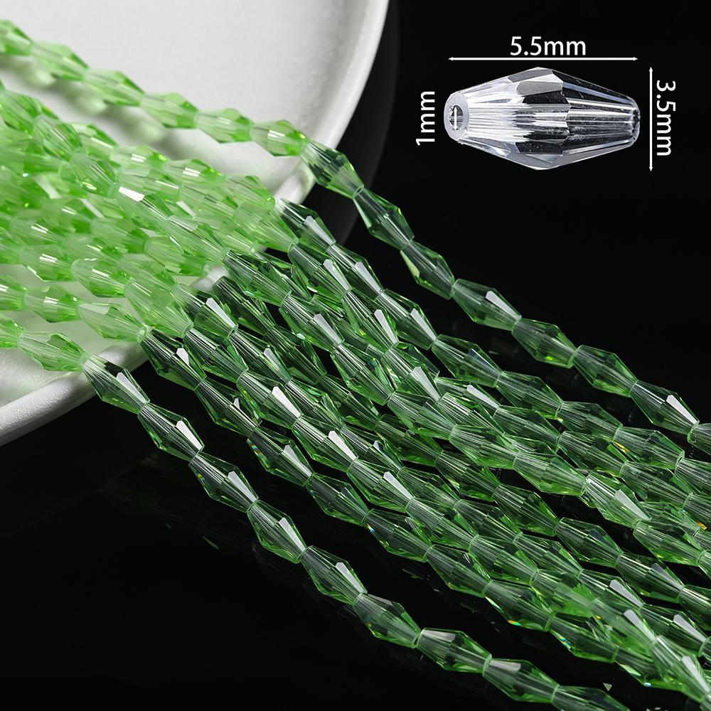 1 Strand About 50/67/72pcs Colored Faceted Bicone Glass Beads Spacer Beads for DIY Bracelets Necklaces Jewelry Making Supplies