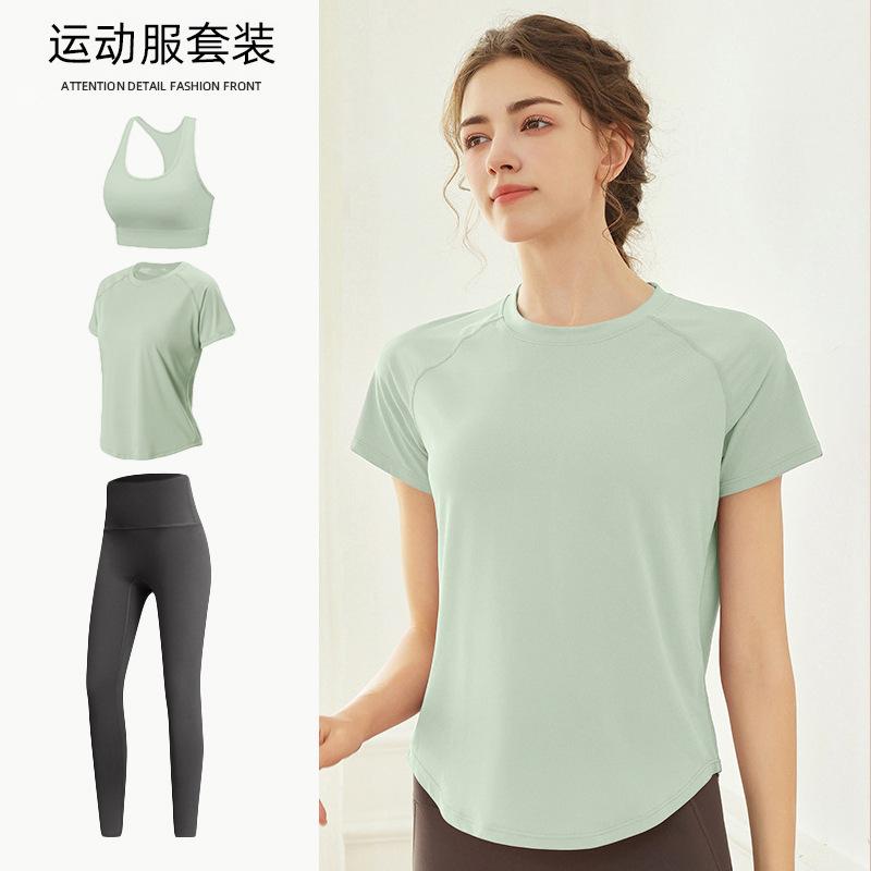 Tennis Suit Women's Short-sleeved Training Clothes Outdoor Running Quick-drying Clothes Thin Badminton T-shirt Fitness Clothes