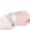 RAPPORT Women's Oval Bangle Watch, Gold Wide, 188817, White