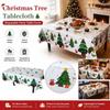 Oil Resistant Christmas Tree Tablecloth PE Christmas Decorative Tablecloth Christmas Party