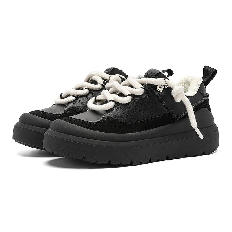 Autumn new casual sports shoes platform heightening couple board shoes bread shoes