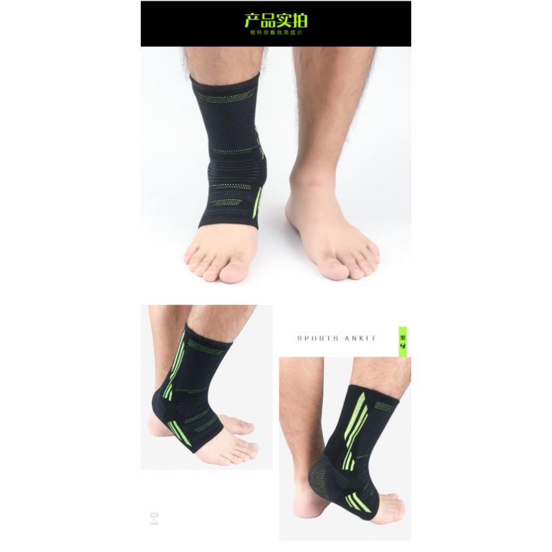 Breathable Silicone Anti Sprain Ankle Support Sleeve For Basketball Football Hiking Fitness