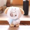 Cute Cat Dog Rabbit Panda With Scarf Plush Toy Pendant Keychain For Bag Decor