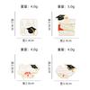 Creative Cross-border English Graduation Cap Brooch Graduation Season Enamel Alloy Pin Badge for Clothes Backpack Decor