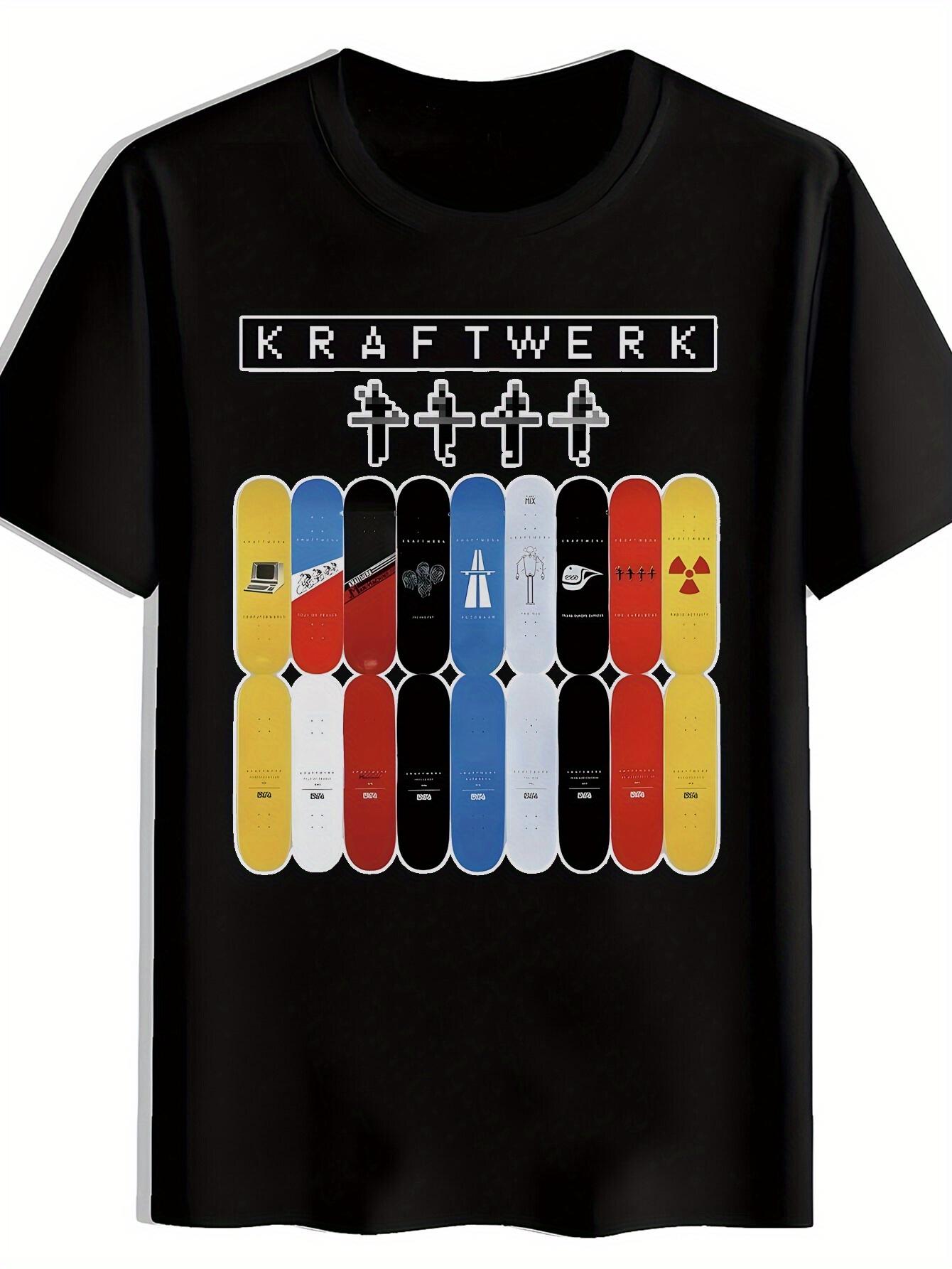 Retro Rock Band Graphic T-shirt - Short Sleeve XL