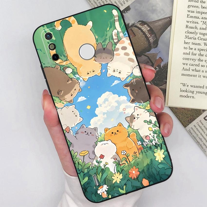 For Tecno Spark GO 2023 2022 2021 2020 2 3 Camon 12 15 Air Pro Pop 7 Phone Case Cute Cartoon Animal Patterns Matte Silicone Back Cover For Tecno Shell