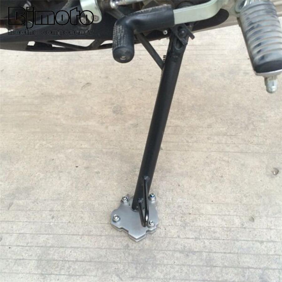 Universal Stainless Steel Side Kickstand Stand Extension Plate Motorcycle