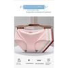 3PCS Traceless  Ice Silk Underwear Women's Breathable Sexy Mid-waist Solid Color Girl Briefs Large Size