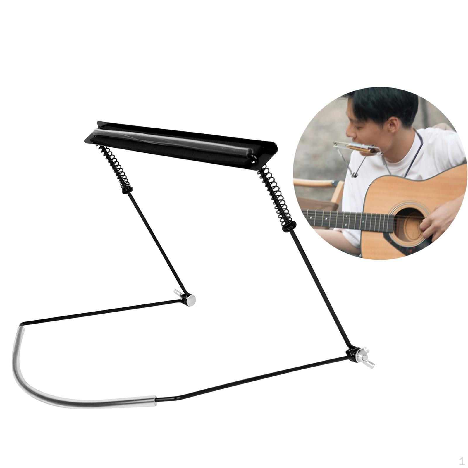 

Держатель грифа для губной гармошки с 24 отверстиями, распорка для арфы, стойка для аксессуаров для губной гармошки, губная гармошка Black