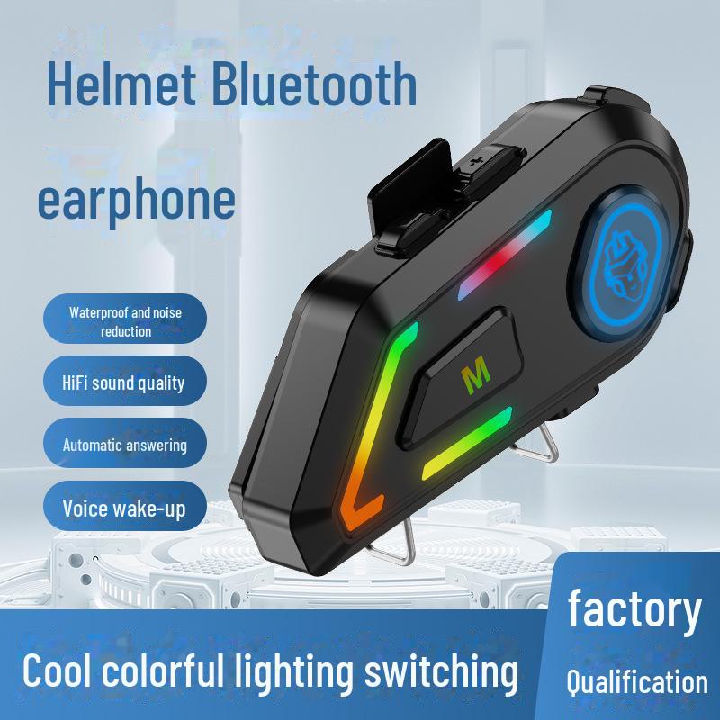 

Cross-Border Waterproof Bluetooth Helmet Headset for Motorcycle Riders: Perfect for Commuters and Deliveries