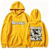 Dragon Ball Hoodie Unisex Manga Panel Character Collage Front Back Print Anime Fan Pullover Hooded Sweatshirt
