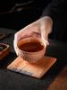 2/PCS  90ml Coarse Pottery Handmade Stoneware Tea Cup Kung Fu Tea Set Tea Cup Small Single Cup Ancient Style Quiet Road Cup Bowl